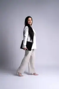 Professional portrait of a social media manager offering expert account management and marketing services."